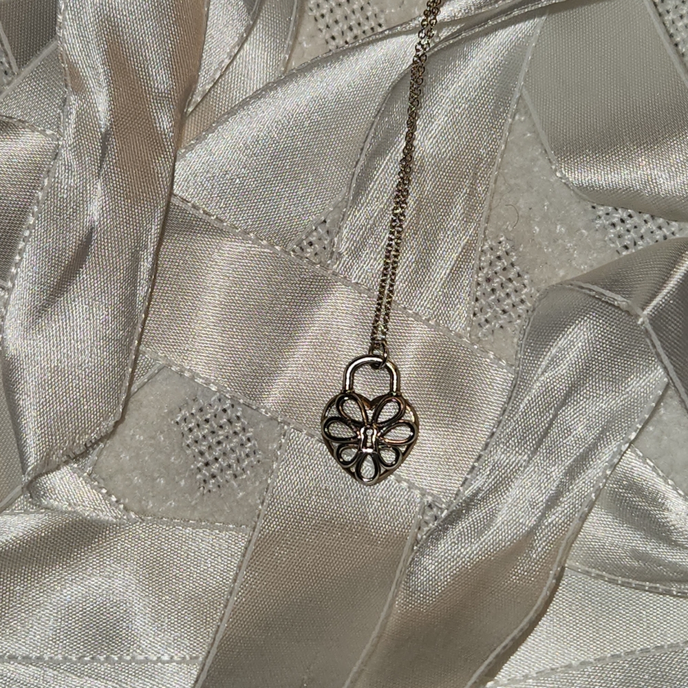 Tiffany & Co. Silver Floral Necklace